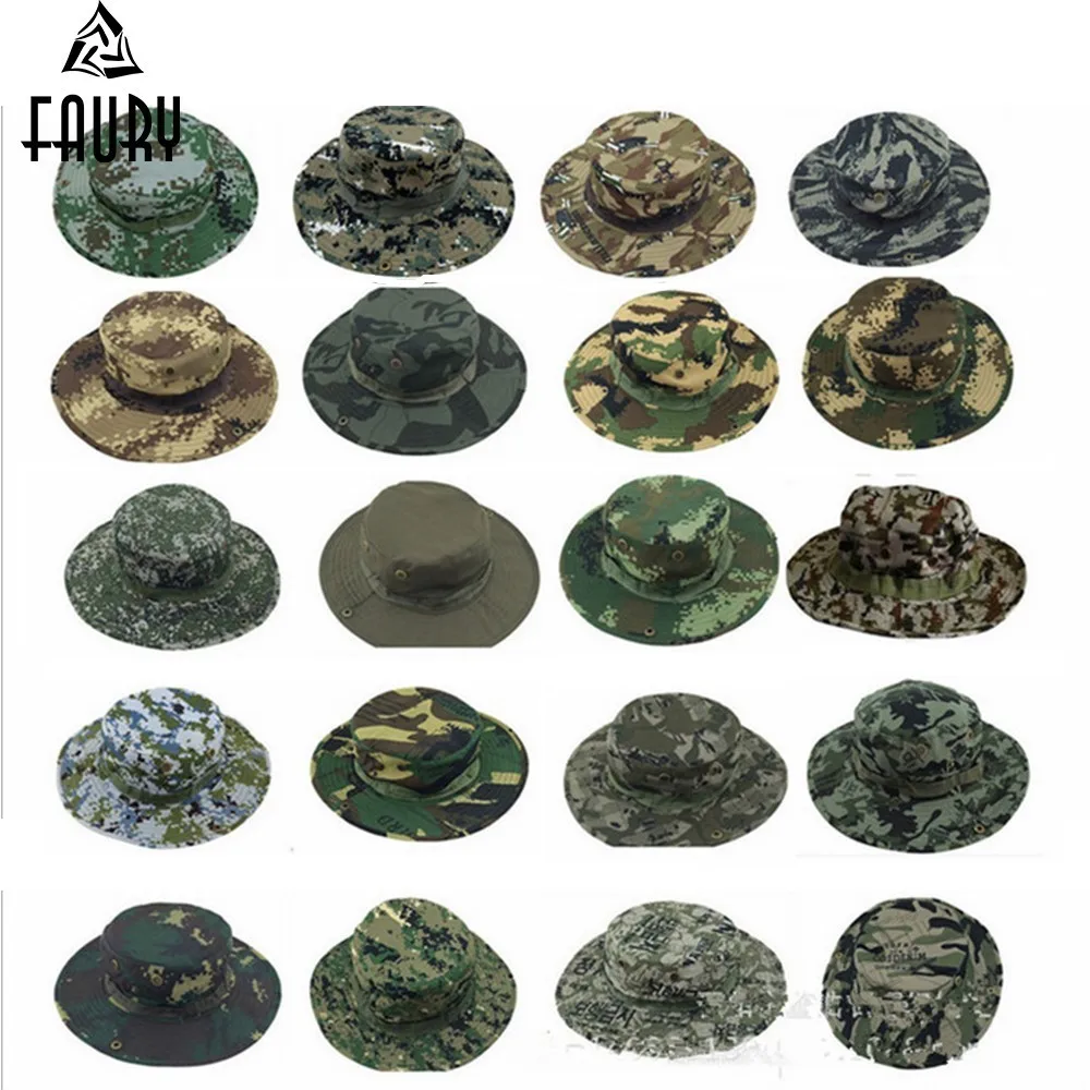 

Outdoors Hunter military Camouflage Cap Hat Male Round Edge Sun proof Fishing tactical army militar softair roupas masculinas