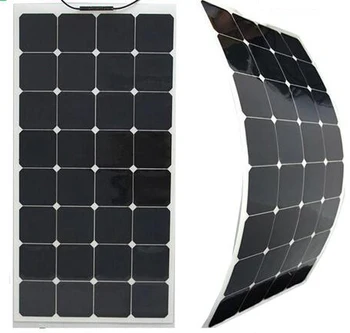 

sunpower solar cell solar panel 100 w; sunpower semi flexible solar panel 12V