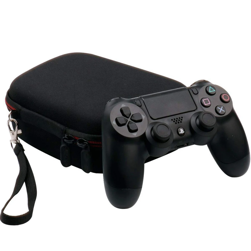 ЕВА Жесткий Чехол путешествий переноски Портативный сумка для хранения PS4 Беспроводной контроллер с сетчатый карман подходит зажигания и