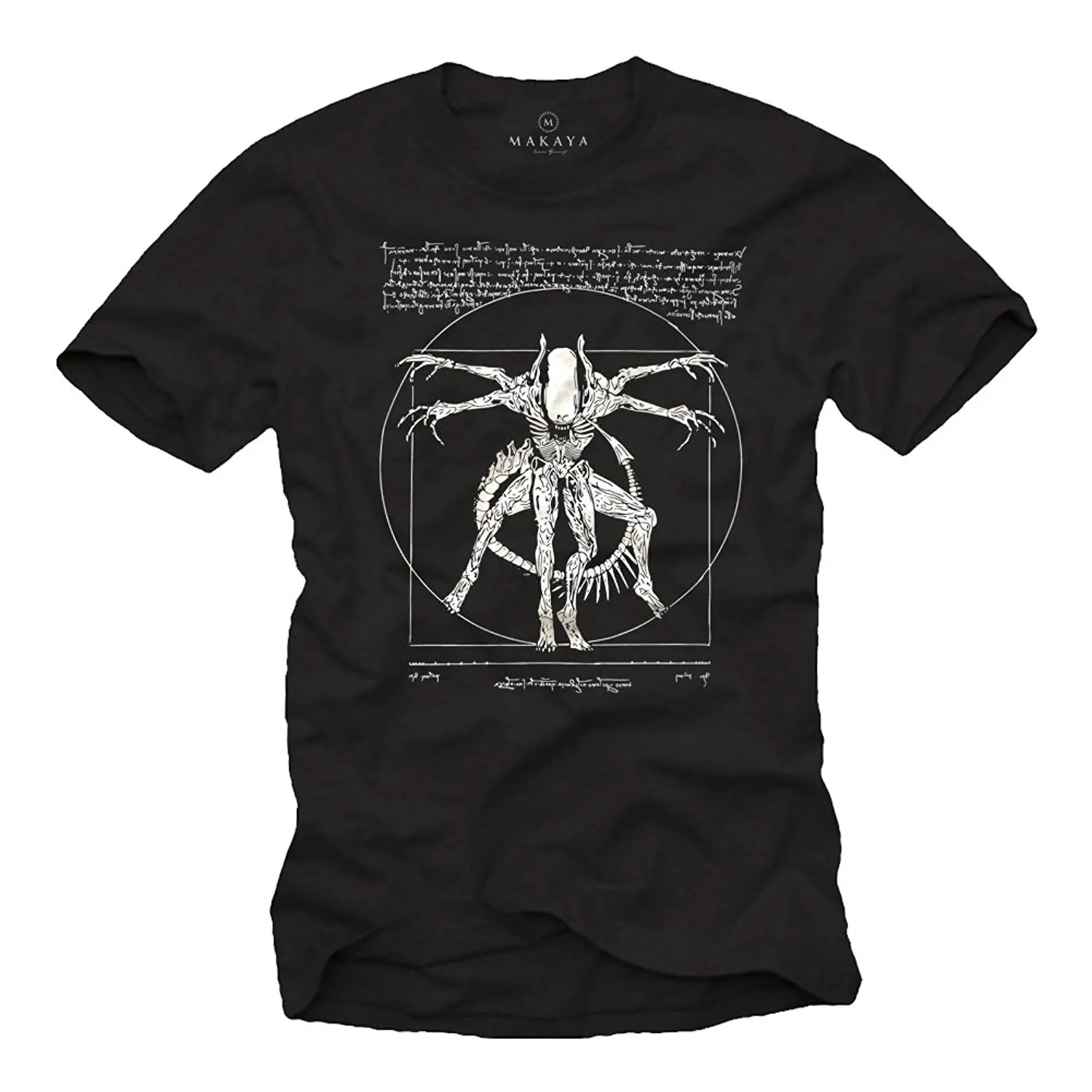 

2019 New Summer Slim Tee Shirt Cool Stuff for Teenagers - Da Vinci Alien T-Shirt - Gamer Gifts for Men