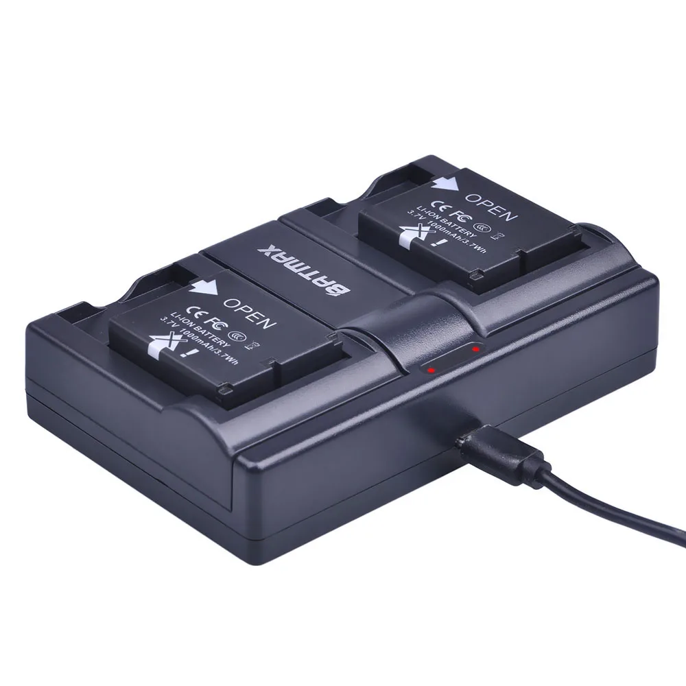 Lot Batteries et Chargeur pour AEE SD20 - Batmax DS-SD20 1000mAh