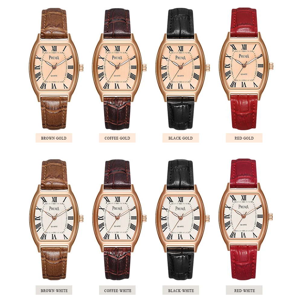 Relogio feminino Према Для женщин Часы Montre Femme MARQUE De Luxe кожаный ремешок защитный Форма