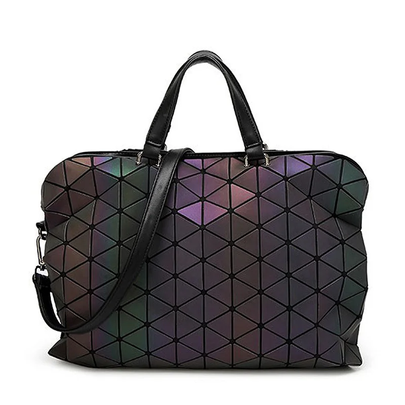 

Famous Brands Women Bags Chain Luminous Crossbody Shoulder Bag Geometric Quilted Luxury Handbag Lattice Bolsas
