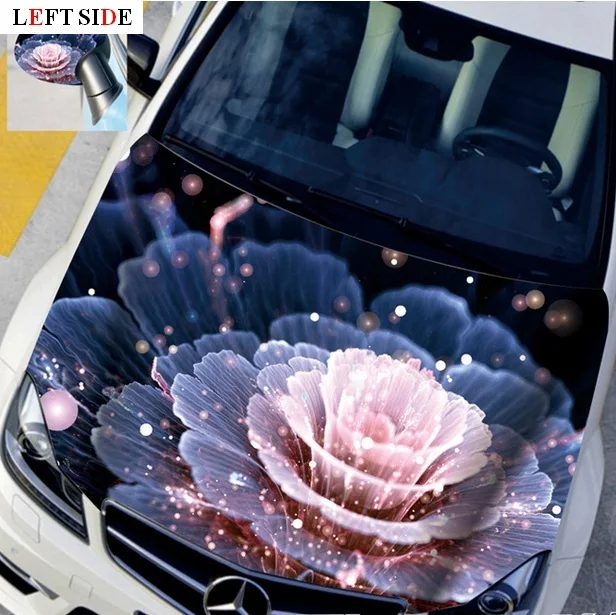 

LEFT SIDE Car Stickers Gorgeous Firework Flower Floral Bright Car Styling Covers Customize Size to Suit all Vehicles Imposing