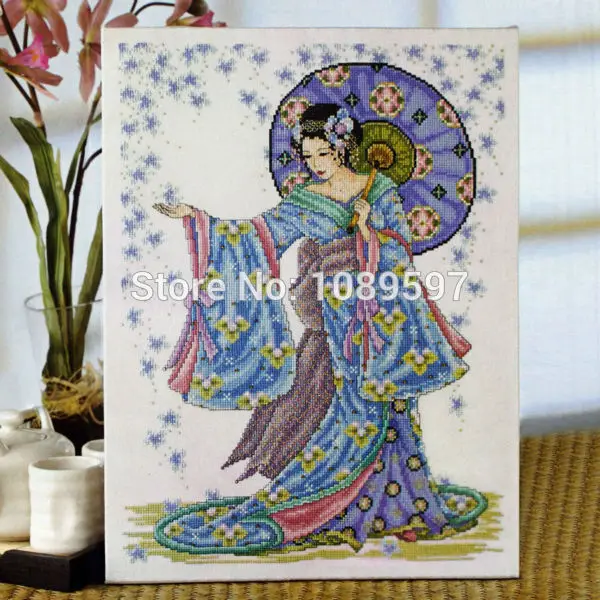 

Fishxx Counted Cross-Stitch Kits Col186-9 The Lure Of The Angels Patterns On Needlework Embroidery 14CT 11CT Cross Stitch