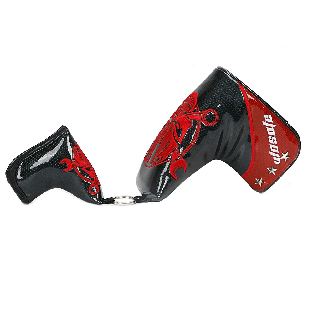 NEW Bright surface PU Golf Putter Cover Protect Headcover Golf Blade Cover golf Accessories free shipping NEW Bright surface PU Golf Putter Cover Protect Headcover Golf Blade Cover golf Accessories free shipping