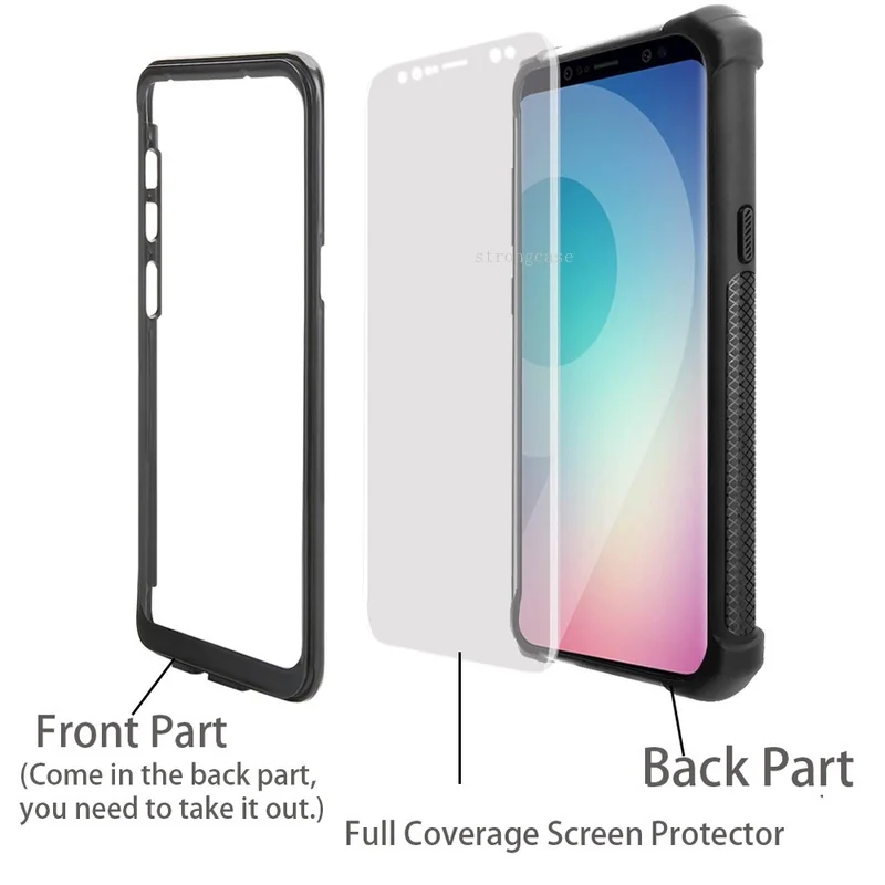 Роскошный 360 Защитный противоударный чехол для Samsung Galaxy S10 S10e S8 S9 Plus Note 9 цветной с