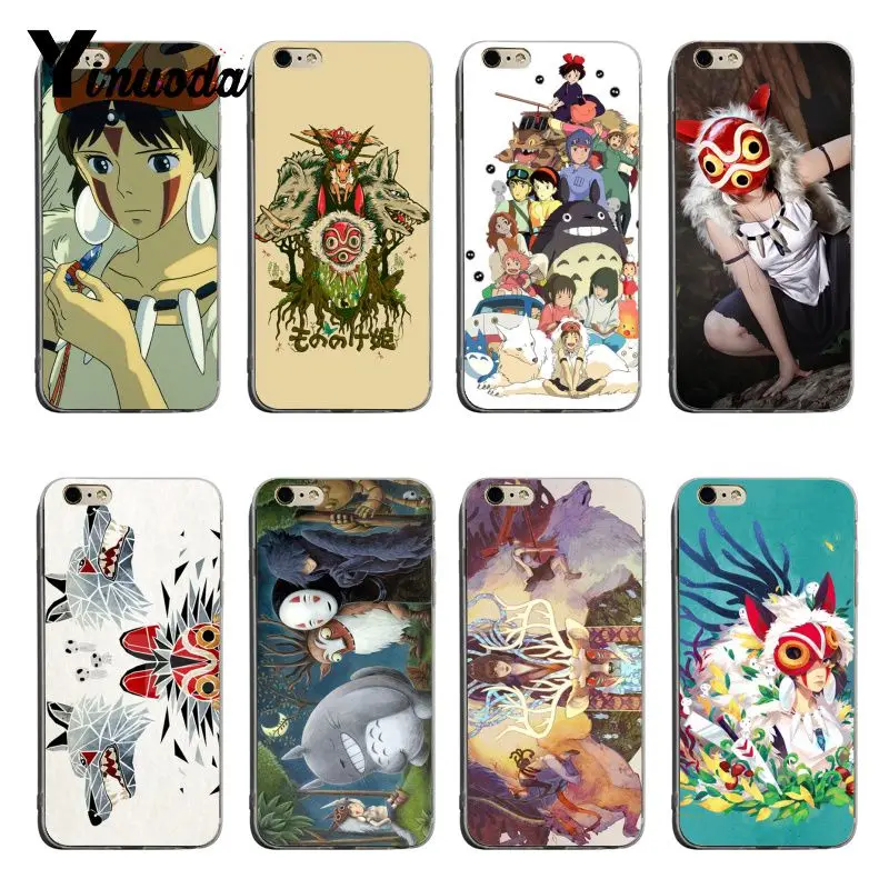 

Yinuoda Classic Anime Princess Mononoke 2018 Colored Drawing soft tpu phone Case For iPhone 6plus 6s 7plus 8plus X XS XR Coque