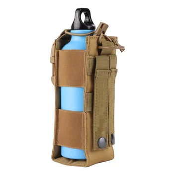 

New 600D Nylon Water Bottle Pouch Tactical Molle Military Canteen Cover Holster Outdoor Travel Kettle Bag Shipping From USA