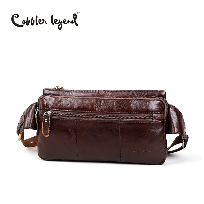 

Cobbler Legend Genuine Leather Men's Bags for Men Retro Trend of Chest Pack Cowhide Leather Casual Messenger Chest Bags