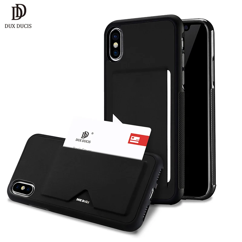 PU Leather Card Case for iPhone X Wallet Credit Card Slot Back Cover for iPhone X / iPhone 10 5 ...