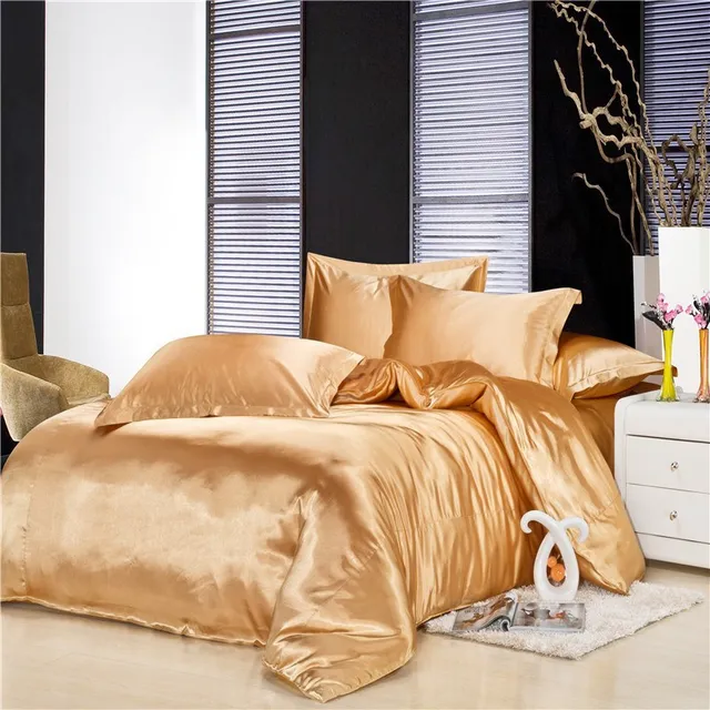 gold silk duvet cover bedding silk luxury bedding set silk 4pc king gold fitted sheet