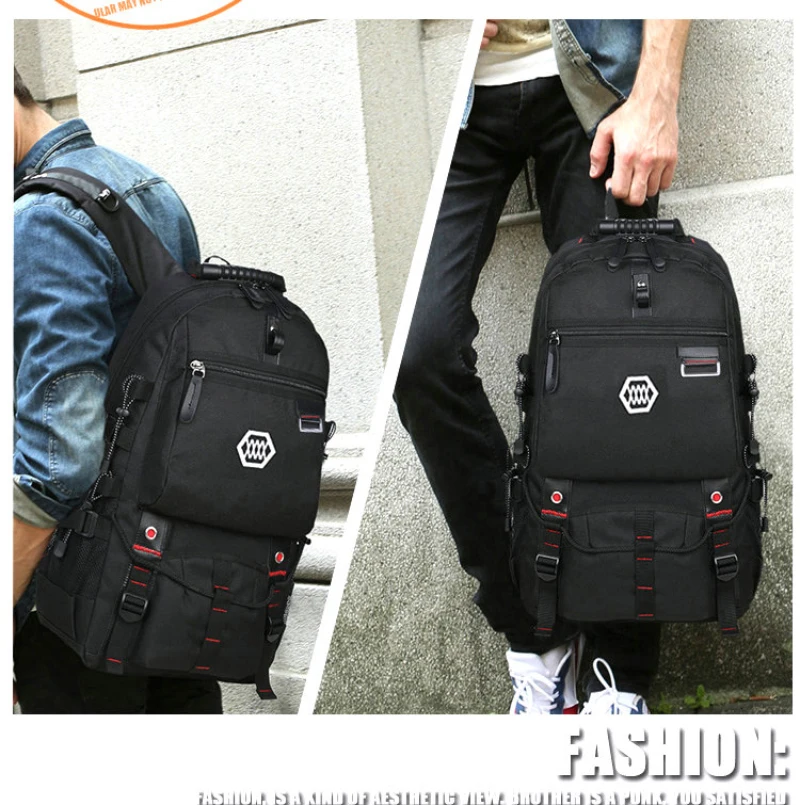 JKBW USB Charging 15.6'' Laptop Backpack Traveling Hiking Backpack Large Capacity Versatile Utility Backpack for Men (7)