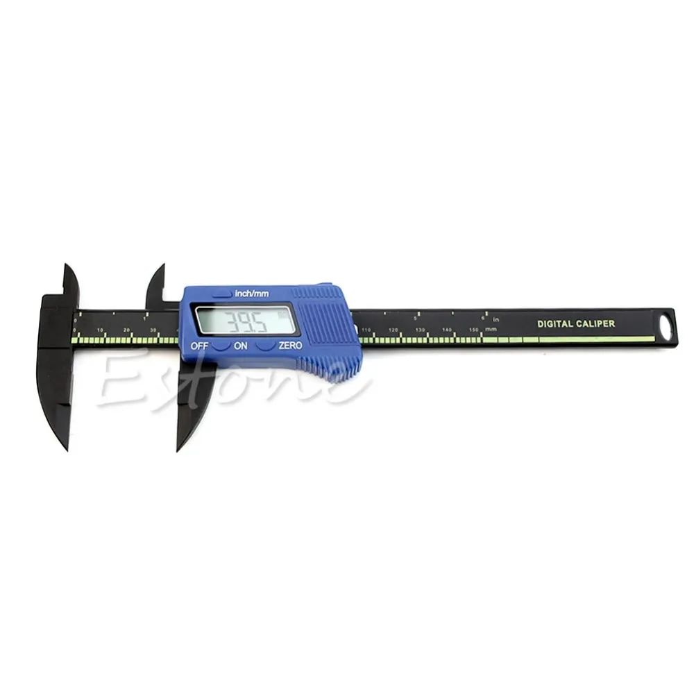 

150mm 6inch Digital Electronic LCD Gauge Carbon Fiber Vernier Caliper Micrometer