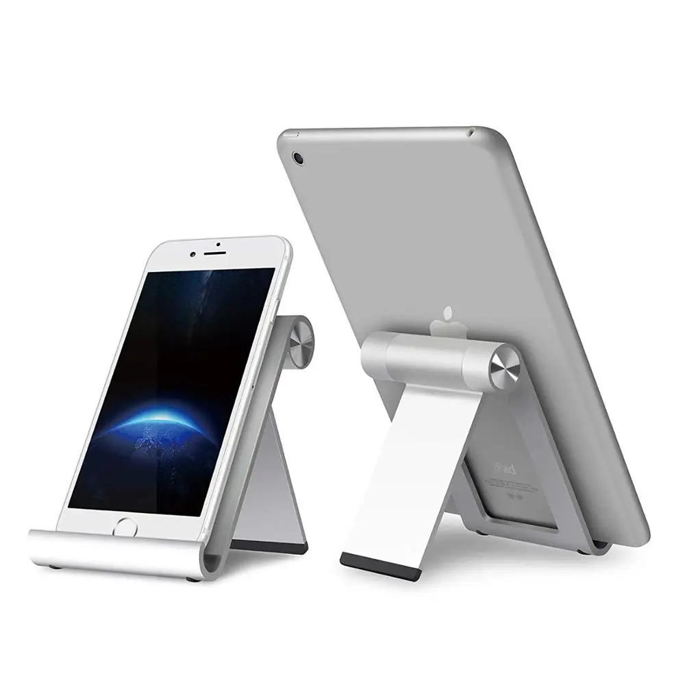 

Portable Multi-Angle Stand for Tablets,E-Readers and Phones,Aluminum Foldable Tablet Stand Holder for iPhone iPad Air Mini