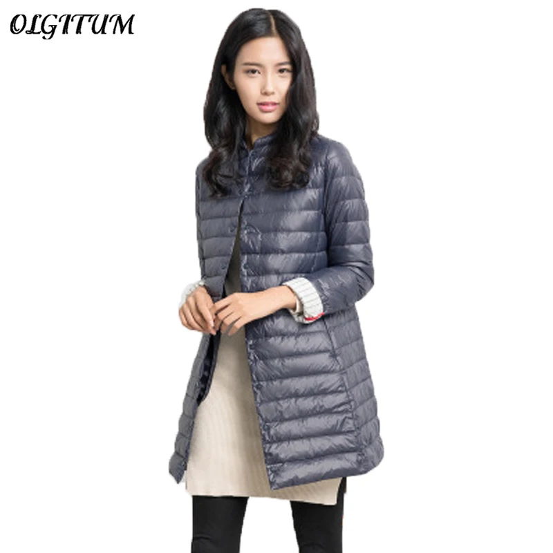

Winter Jacket Women Cotton Long section Jacket 2019 ultra light down jackets Slim Padded Coat Outwear High Quality Warm Parka