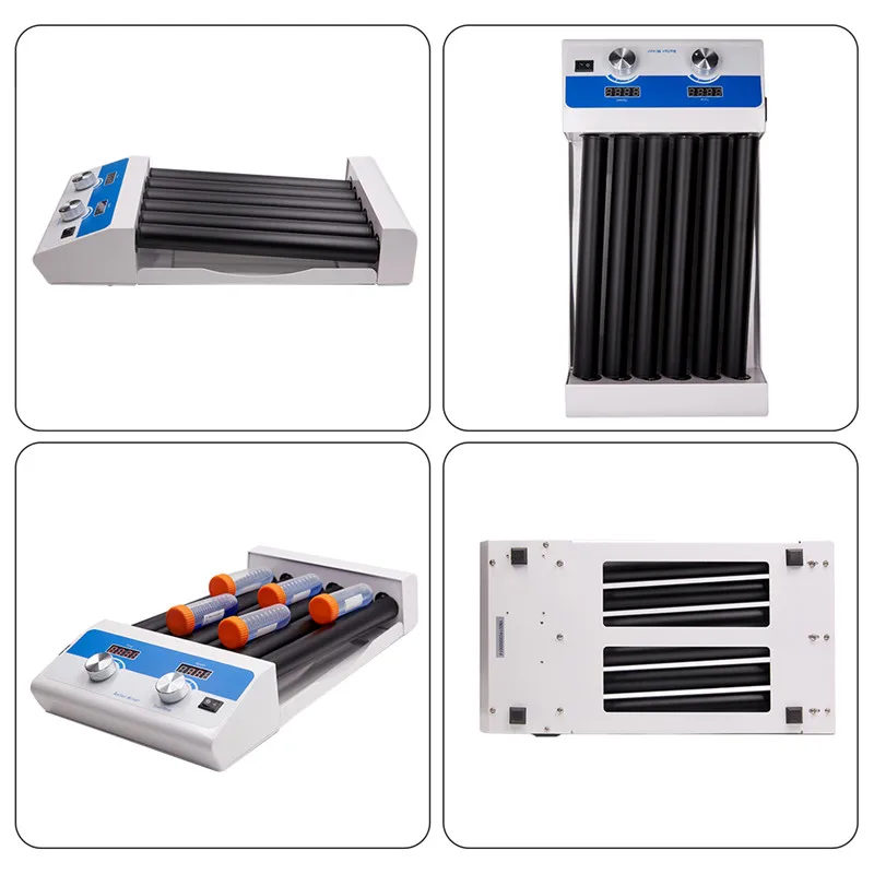LED Display Lab Tube 6 Rollers Mixer  Digital  Rolling Swinging Adjustable Speed Blood Sample Roller Mixer Laboratory Chemicals  (3)