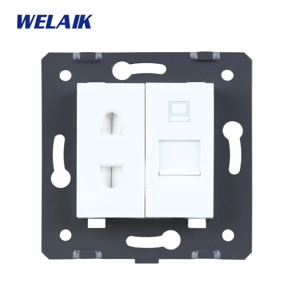 WELAIK ЕС-Стандартный 2-отверстие многофункциональная с одним разъемом+ компьютер с одним разъемом "сделай сам"-Запчасти-без Стекло-Панель A8TSCOW/B