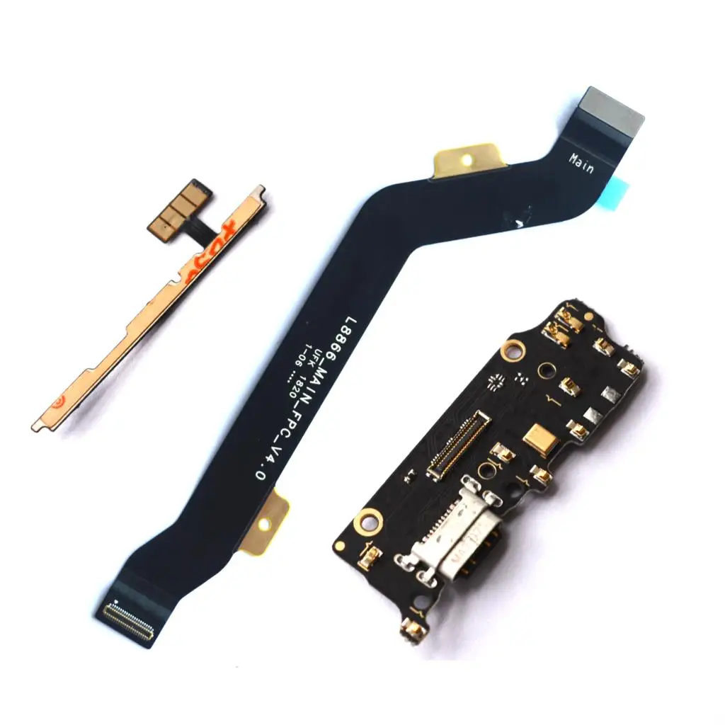 power on off volume side button strip main mainboard micro USB charging board with microphone for xiaomi 6X/xiaomi A2 mi | Мобильные