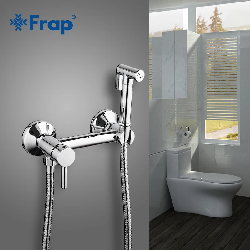 FRAP Bidets tube solid brass hot and cold water shower mixer with bidet