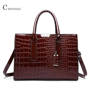 

Female Shoulder Bags Crocodile Pattern Women Bag Crossbody Handbag Fashion Designer High Quality Leather Zipper Multi Pocket
