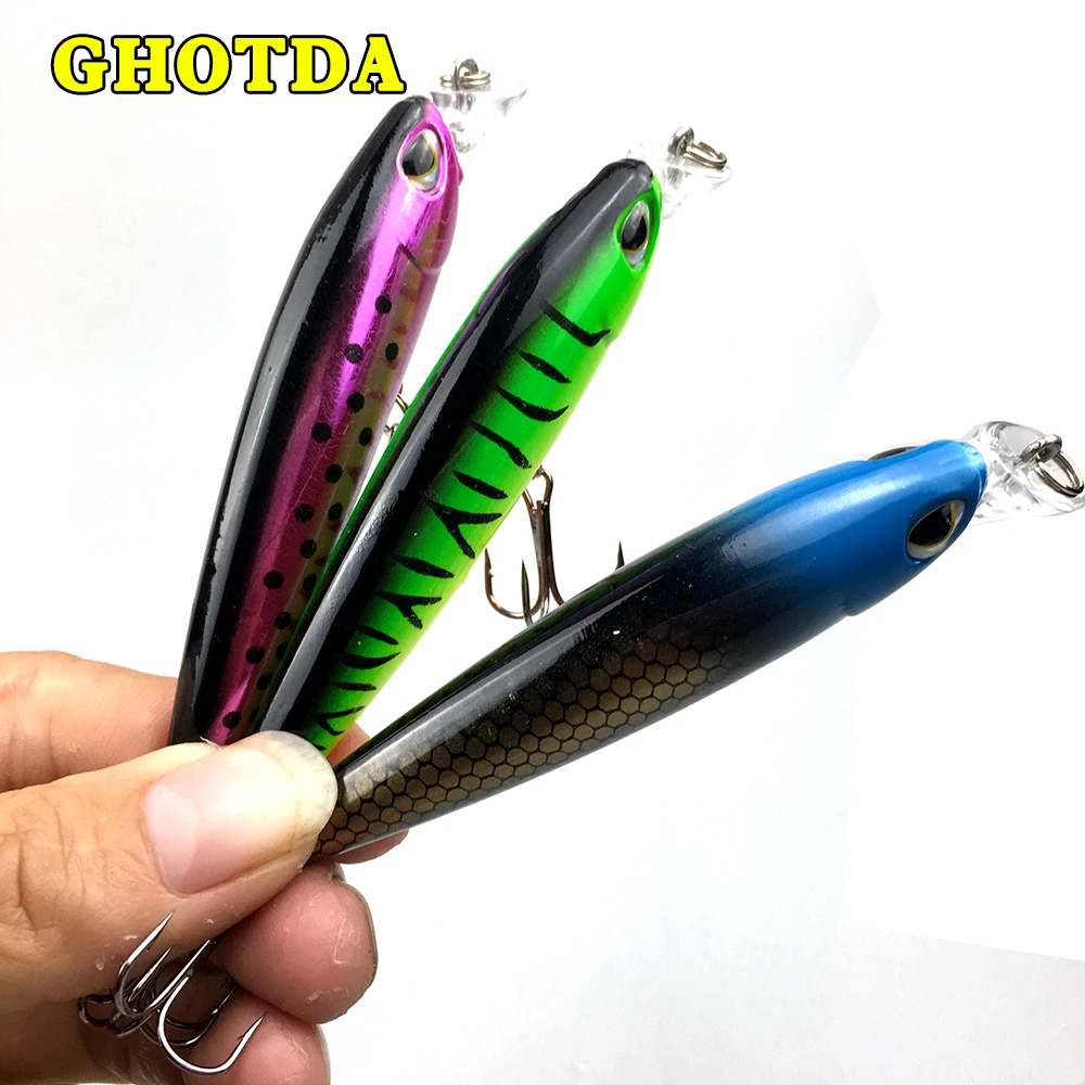 Minnow приманка для рыбалки карандаш 94 мм 10 4 г Твердый воблер Crankbait 3D глаза Карп