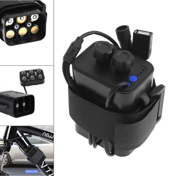 

GTF 8.4V 2A 6* 18650 Cycling Safety Waterproof Battery Pack Case House Cover For Bicycle Tail Light Headlight Bike Lamp