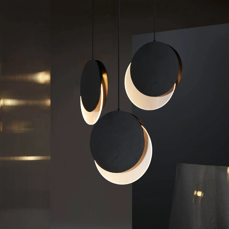 

Post-modern Art Restaurant pendant lamp Nordic Simple Dining Table Bedside Bed Three Round Bar Cosmos Pendant Lights