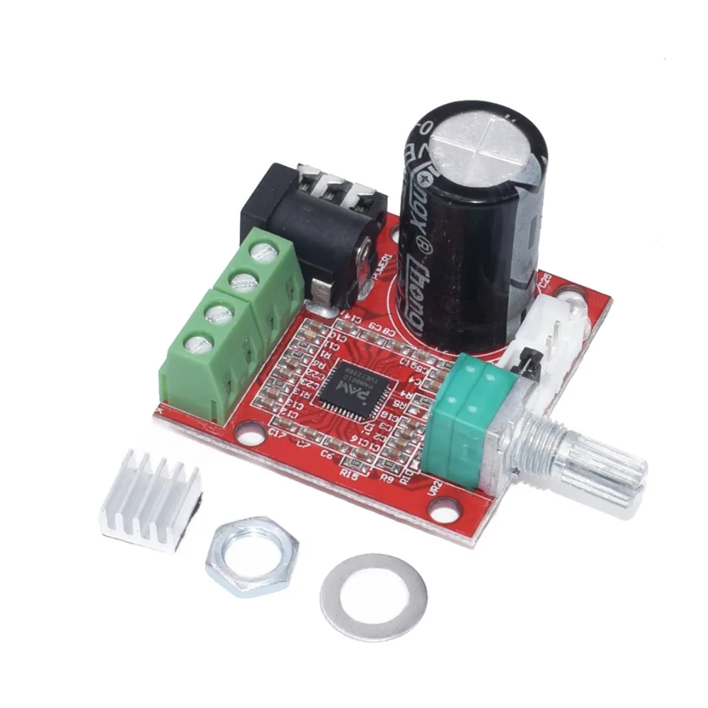 12 В Mini Hi-Fi PAM8610 аудио стерео усилитель платы 2X10W двухканальный D Класс по самой