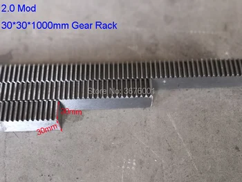 

2M 2.0 Mod 30*30*1000 mm mold Gear rack Precision CNC Rack (straight teeth) Toothed rack