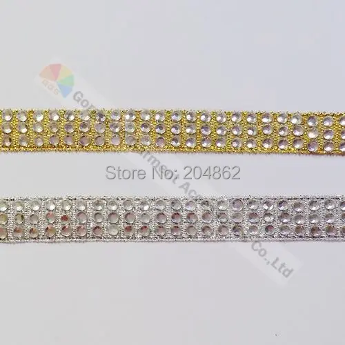 Approx 40mm DIY Bling Browband Making One Pair Rose Gold Diamanté Rings 