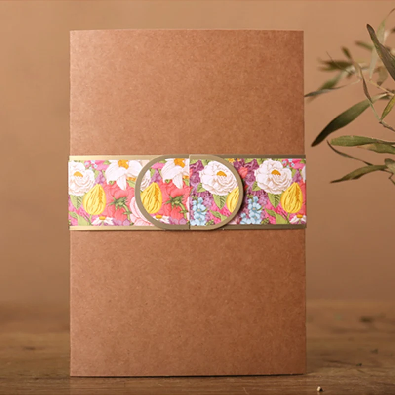  Vintage Wedding Invitations Kraft Paper Invitation for Wedding Letter Personalized Invitation Card  - 32854817593