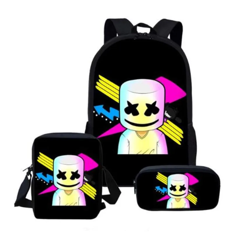 

New Hot Smile School Bag Set for Teen Boys Girls Cute Student Kids Schoolbag Cool Primary Children Bookbags