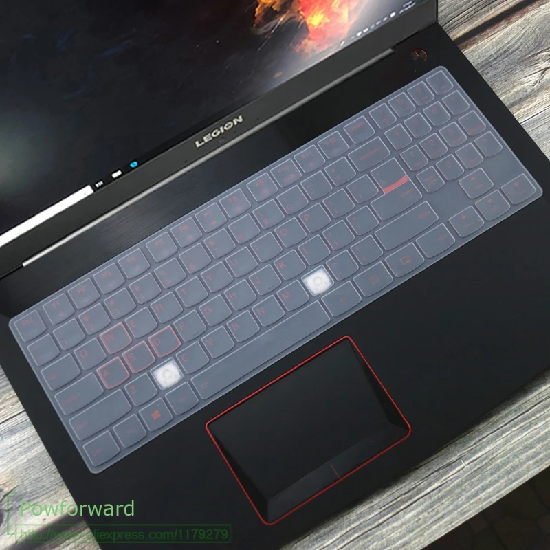 Силиконовая клавиатура защитная оболочка покрытие для 15,6 ''lenovo Легион Y720 Y540 Y530 Y520 R720 Y7000(15'') Y730 Y740(17 ''