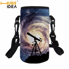 HUGSIDEA пространство Galaxy путешествия бутылку защитная крышка вакуумный мешок бутылка для воды защиты сумка Обложка с ремешком для студентов