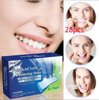

28 PIECES PROFESSIONAL TEETH WHITENING STRIPS RAPID HOME TOOTH BLEACHING WHITE WHITER