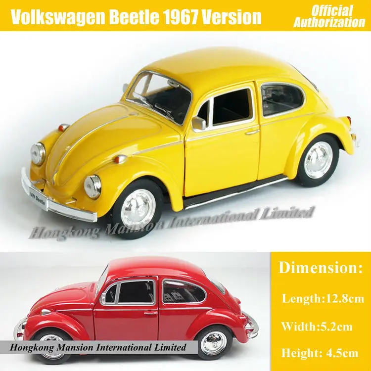 1:36 Toy Car Old Beatle Metal Alloy Children Toys Scale Miniature Model 