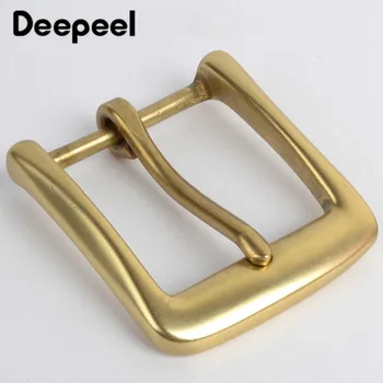 

Deepeel 40mm Width Fashion Solid Brass Men's Women Belt Buckles Pin Buckle Suitable 38-39mm Belt DIY Jeans Accessories AP2393