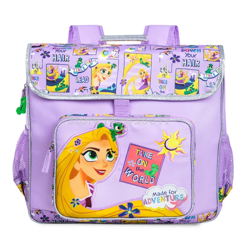 

New Purple Rapunzel Princess School Bags For Girls Children Kids Primary School Backpack Bags