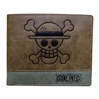 

One Piece Men Wallets Cartoon Attack on Titan Fairy Tail Leather Purse Zipper Coin Pocket Wallet