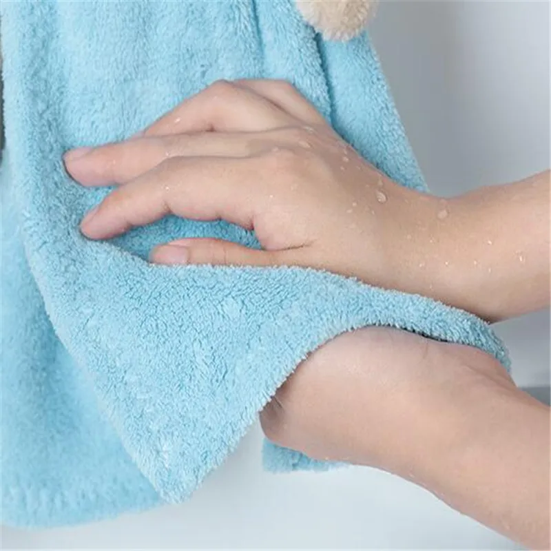 1PC Hand Towel RabbitTowel For Kids Chidren Microfiber Absorbent Hand