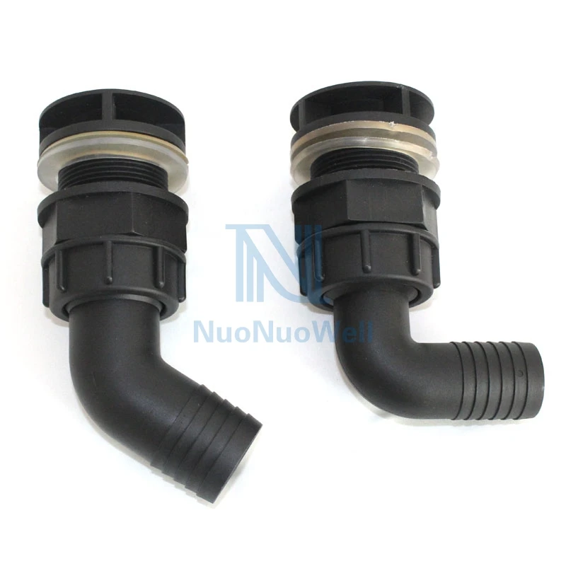 NuoNuoWell 2Pcs Pack локоть переборка соединитель 32 мм/38 мм ведра Слива фитинги выпускные