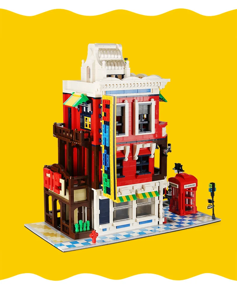 2332pcs corner store mini blocks Architecture Building Block Toys Diamond Blocks Diy Building educational blocks toys