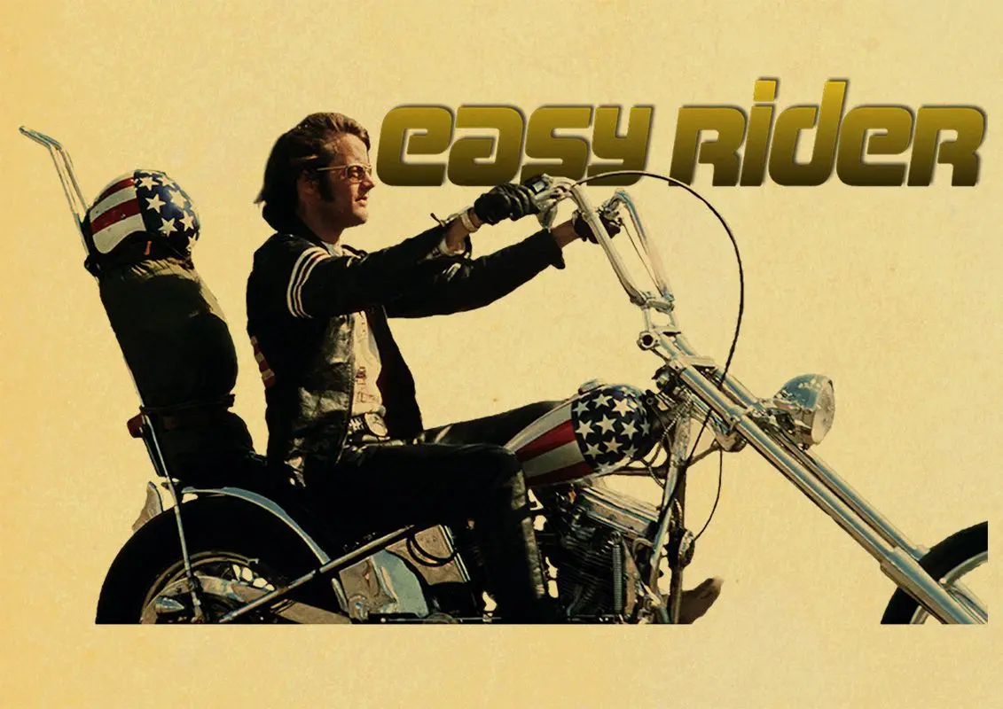 Фильм Easy Rider Плакат Украшение дома крафт-бумага Ретро плакат мотоцикл рисунок core наклейки на стену