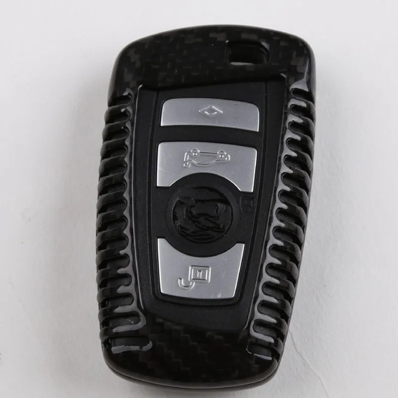 2017 New 100% Genuine Carbon Fiber Car Auto Remote Key Case Cover fob Holder Skin Shell for BMW X5 X6 F15 F16 1 3 5 7 Series X3 X4 Car Styling (11)