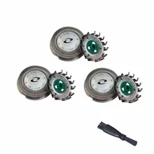 Сменные бритвенные головки с щеткой, пригодные для Norelco Philips HQ64 HQ54 HQ5705 HQ6070 HQ6073 7310XL PT710 упаковка из 3