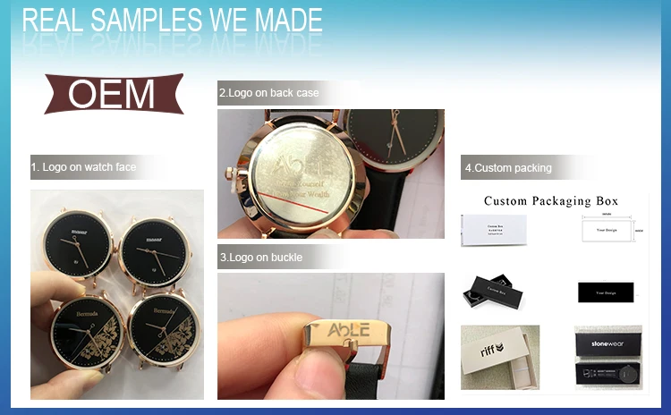 CL027 каменный набор Создайте свой собственный логотип компании на заказ Мужские часы с индивидуальным брендом часы мужские индивидуальные подарочные часы для мужчин Relogio