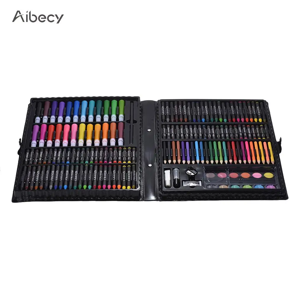 168pcs Drawing Pen Art Set Kit Painting Sketching Color ... 168pcs Drawing Pen Art Set Kit Painting Sketching Color ...
