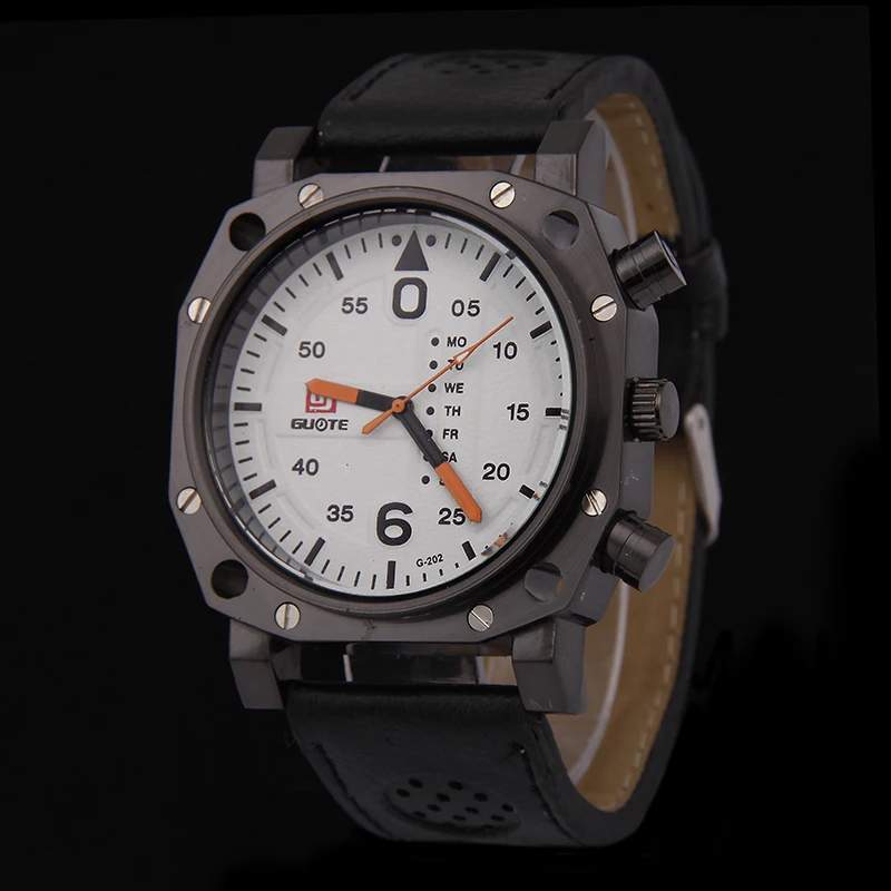 

Sloggi New Arrival Men Sports Watches Vintage Square Meter Military Watch Double Scale Week Belt Quartz Watch Horloges Mannen