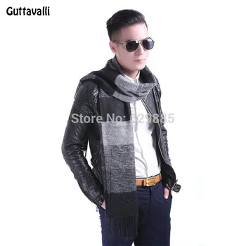 

Guttavalli New Fashion Romantic Men Chevron Long Scarf Winter Acrylic Lovely Long Charm Stripe Scarves Male Plaid Zig Zag Shawl